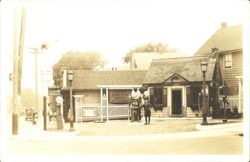 Peter F. Connors Filling Station & Harris Hardware, Torrington CT Postcard