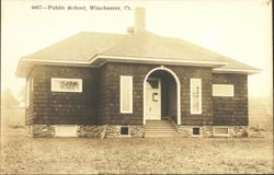 Public School, Winchester, CT Postcard