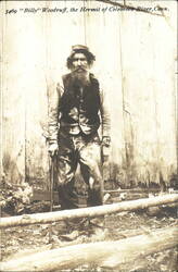 "Billy" Woodruff, Hermit of Colebrook River Postcard