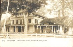 The Sawyer House, Colebrook River, Conn. Postcard