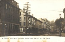 Medal of Honor Legion Decorations, Winsted CT Postcard