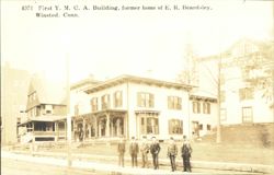 First Y.M.C.A. Building, former E.R. Beardsley Home, Winsted, CT Postcard