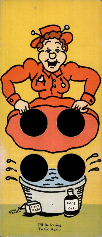 Knee-Action Novelty: Woman's Foot Bath, Bill Skracel