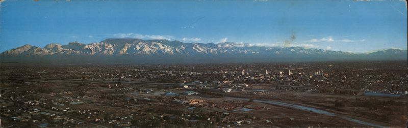 Tucson, AZ from A Mountain, Santa Cruz River Arizona