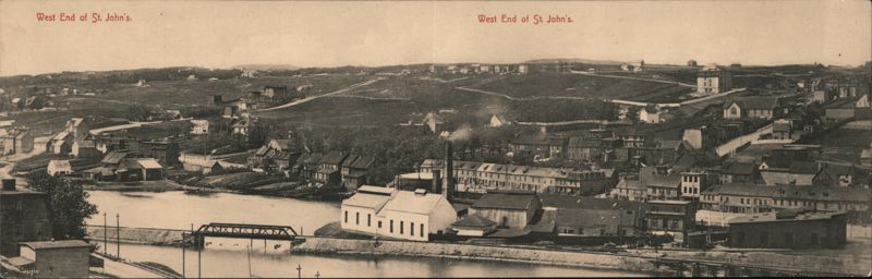 West End of St. John's Waterfront & Hills NL Canada