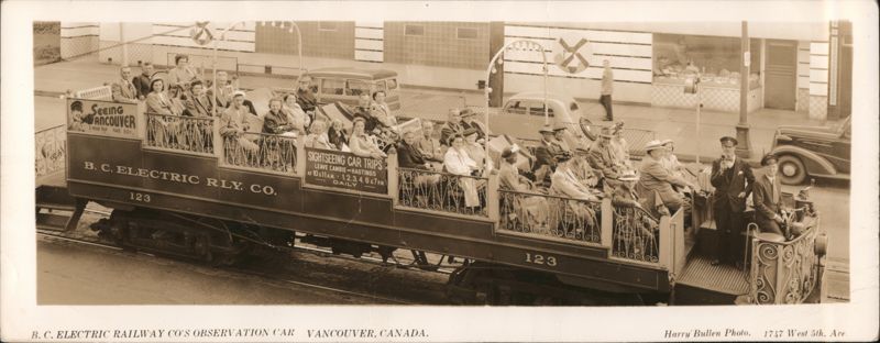 B.C. Electric Rly. Co. Observation Car, Vancouver BC Canada
