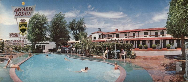 Arcadia Lodge Pool Scene, Kingman AZ Arizona