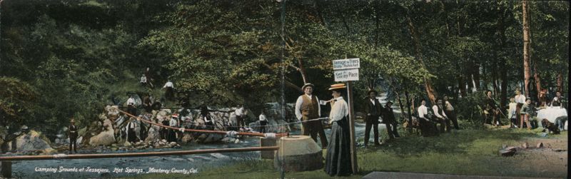 Camping Grounds at Tassajara Hot Springs, Monterey County California