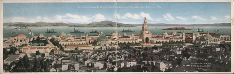 Panoramic View of Panama-Pacific International Exposition San Francisco California