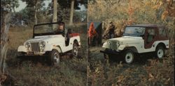 Jeep Universal 4-Wheel Drive Hunting Fishing Large Format Postcard