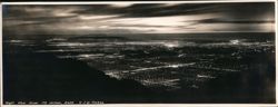 Night View from Mt. Wilson Large Format Postcard