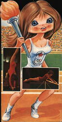 Canada 1976 Olympics Girl Torch Gymnastics Large Format Postcard