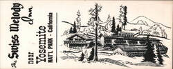 The Swiss Melody Inn near Yosemite NAT'L PARK, California Large Format Postcard
