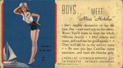 Earl Moran Pin-up Girl Miss Hotcha, Freedom of the Sees Blotter