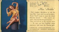 Miss 'Hotcha' - Acute Shortage Pin-up Blotter
