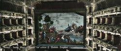 Parma Teatro Regio Scenery, G. Battista Borghesi Painting Large Format Postcard