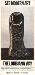 SEE MODERN ART THE LOUISIANA WAY - César's Big Thumb Large Format Postcard