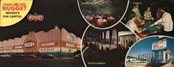 Carson City Nugget Casino & City Center Motel, Nevada's Fun Capitol Large Format Postcard