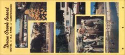 Dean Creek Resort Motel RV Park Campground, Fishing Large Format Postcard