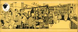 Stage Delicatessen Broadway NYC - Corned-Beef Confuchius Large Format Postcard