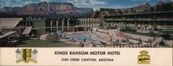Kings Ransom Motor Hotel, Oak Creek Canyon, AZ Large Format Postcard
