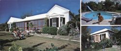 Garden House Cottages & Pool, Somerset Bridge, Bermuda Large Format Postcard