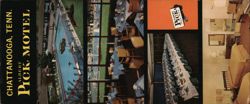 Albert Pick Motel, Chattanooga, TN - Pool, Dining, Rooms Large Format Postcard