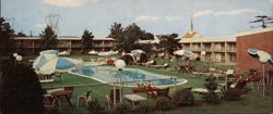 Howard Johnson's Motor Lodge Pool - King of Prussia, PA Large Format Postcard