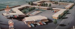 Pow Wow Inn Motor Hotel, Restaurant, Lounge & Gift Shoppe Large Format Postcard