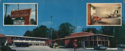 Ritz Plaza Motor Lodge, 67 Deluxe Units, Terre Haute Large Format Postcard