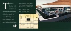 San Francisco Food Bank New Warehouse & Distribution Center Large Format Postcard