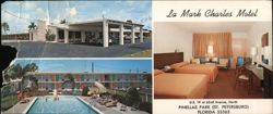 La Mark Charles Motel, Pinellas Park, FL Large Format Postcard