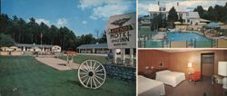 Arends Motel & Inn, Heated Pool, No. Conway, NH Large Format Postcard