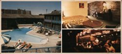 Thunderbird Motor Inn, Pool, Guest Room, Lounge - Eugene, OR Large Format Postcard