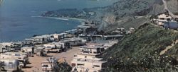 Malibu Beach RV Park, Pacific Coast Highway, California Large Format Postcard