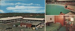 McGuire Holiday Motel - Wrightstown, New Jersey Large Format Postcard