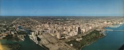 Greater Miami, Florida - Aerial View, Gateway to Caribbean Large Format Postcard