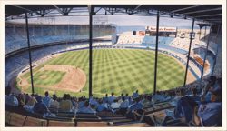 Cleveland Stadium Matinee by Robert Wieferich Large Format Postcard