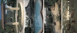 Pioneer Village RV Mobile Resort, Pool & Recreation Hall Large Format Postcard