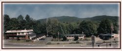 Carriage Motel by the River, North Woodstock, NH Large Format Postcard