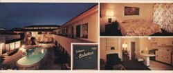 Felspar Cabanas Motel - Apts, San Diego, CA - Pool & Rooms Large Format Postcard