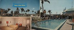 Sage-n-Sand Motel, Boynton Beach, Florida Large Format Postcard