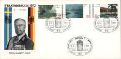 König Gustaf VI. Adolf Staatsbesuch 1972, Deutsche Bundespost Cover