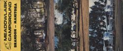 Meadowlark Campground Brandon Manitoba Airstream Rally Large Format Postcard