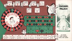 Caesars Palace Roulette Gaming Guide Las Vegas NV Large Format Postcard