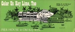 Color Us Key Lime, Too - Pier House Old Key West Large Format Postcard