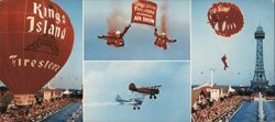 Kings Island Firestone International Air Show Hot Air Balloon Large Format Postcard