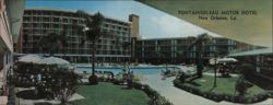 Fontainebleau Motor Hotel, New Orleans, LA - Patio Living Large Format Postcard