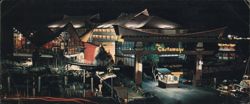 The Castaways Resort Motel Night View, Miami Beach, FL Large Format Postcard