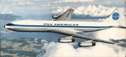 Pan American Boeing Intercontinental Jet Clipper Large Format Postcard